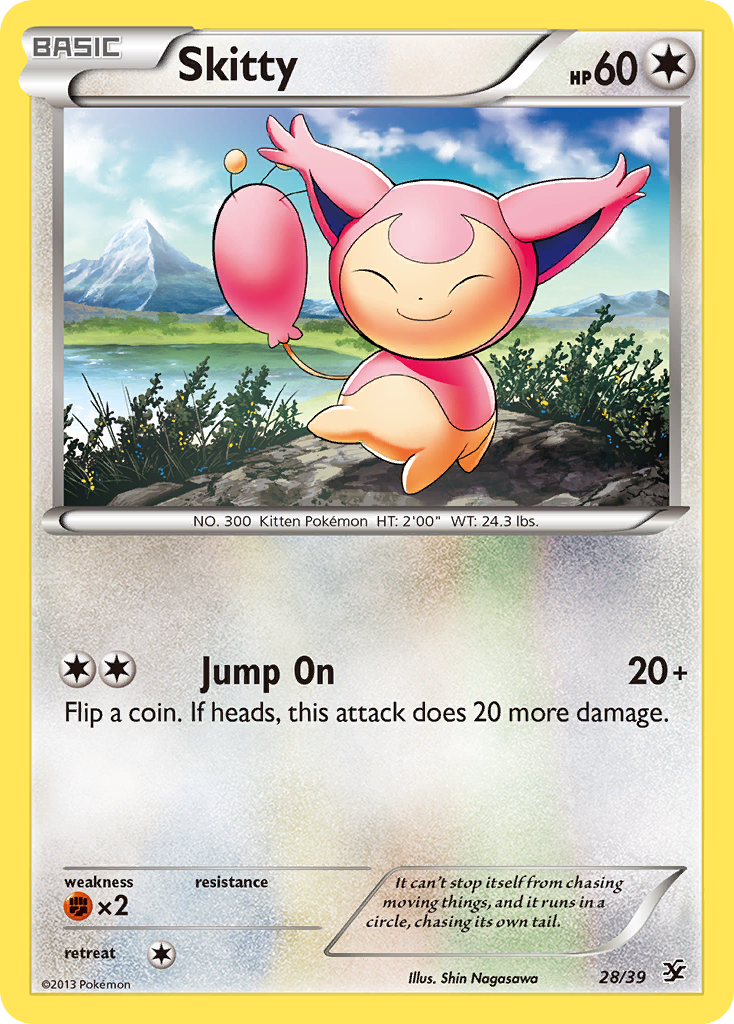 Skitty (28/39) - Kalos Starter Set Pokémon Card