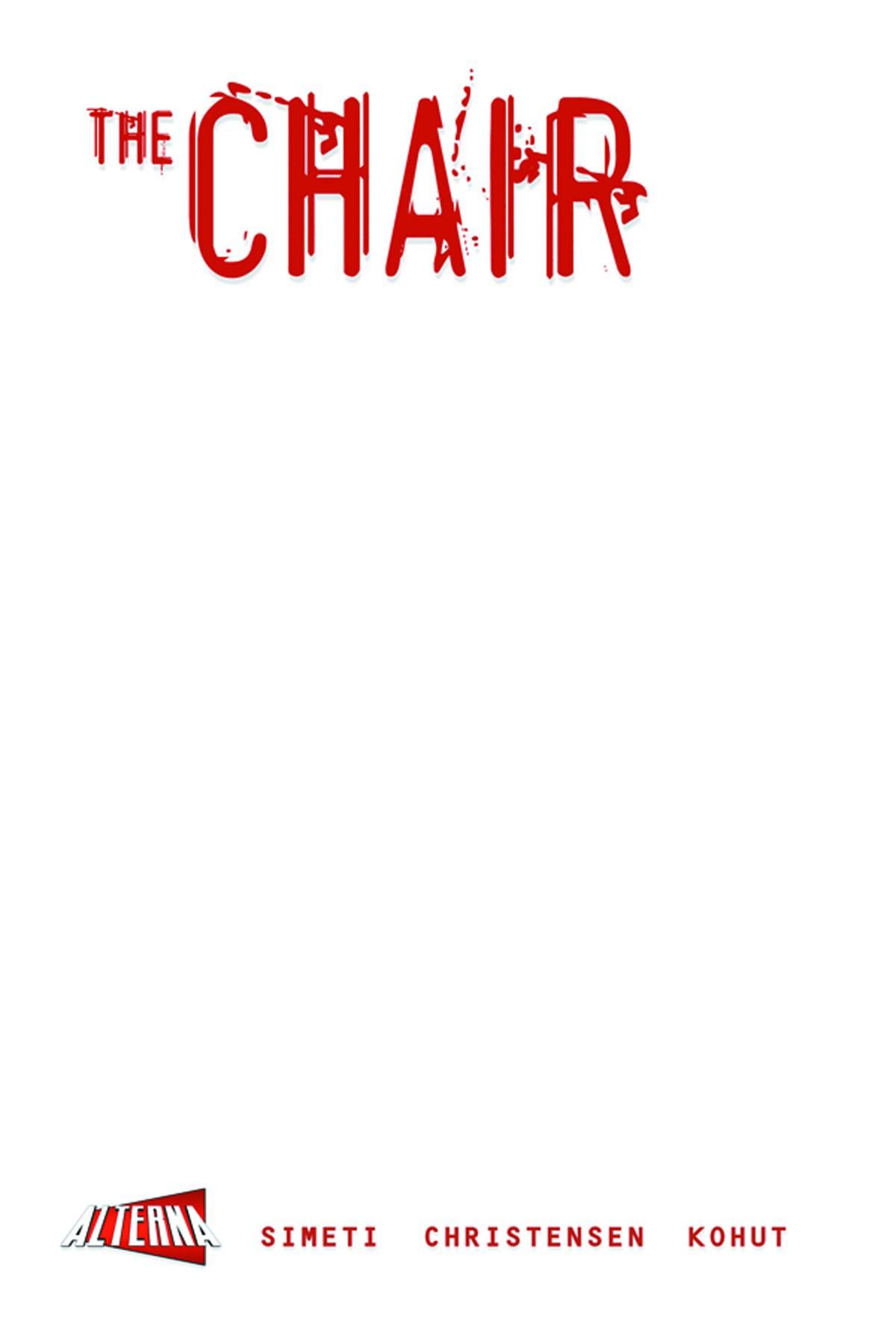 Chair Blank Sketch Cover One Shot #1 Comic