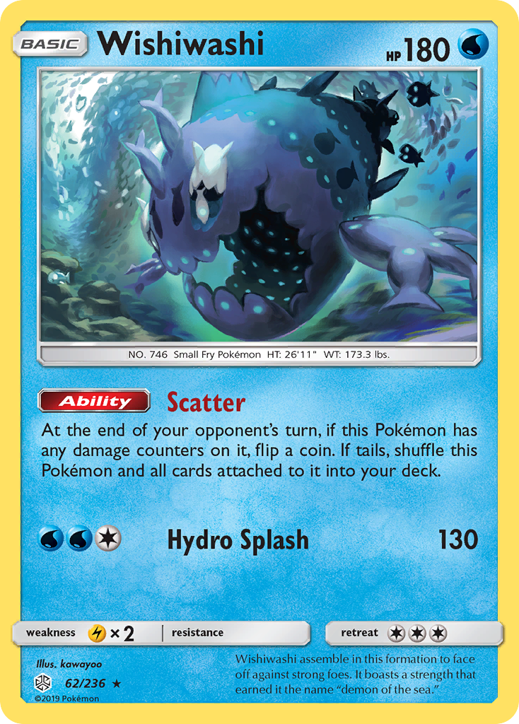 Wishiwashi (62/236) - Cosmic Eclipse Pokémon Card