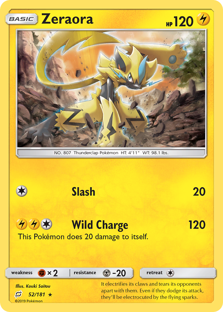 Zeraora (52/181) - Team Up Pokémon Card