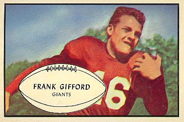 Frank Gifford 1953 Bowman #43 Sports Card