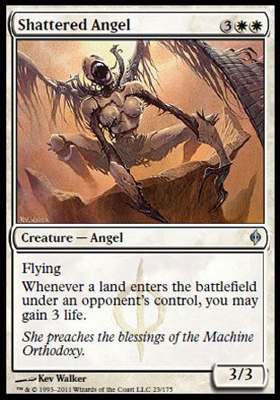 Shattered Angel (New Phyrexia) Trading Card