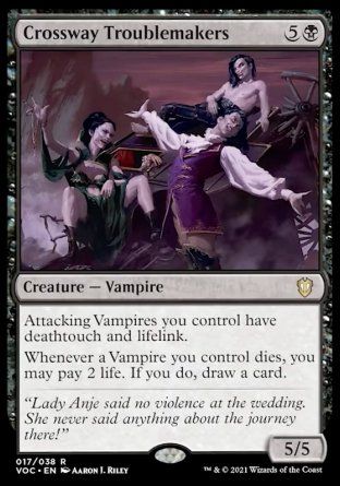 Crossway Troublemakers (Innistrad Crimson Vow Commander Decks) Trading Card