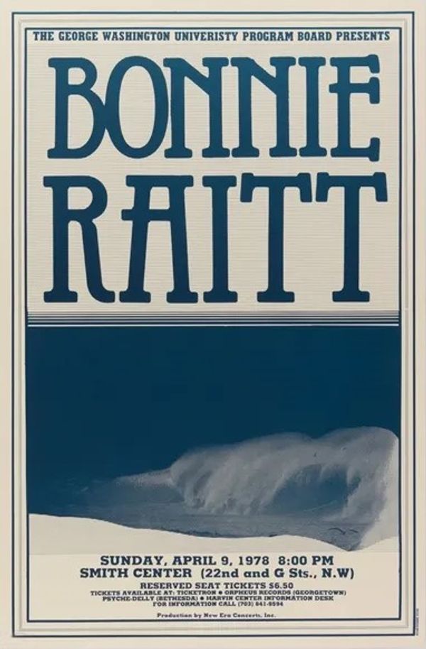 Bonnie Raitt Smith Center 1978 Value - GoCollect (bonnie-raitt-smith ...