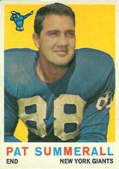 Pat Summerall 1959 Topps #41 Sports Card