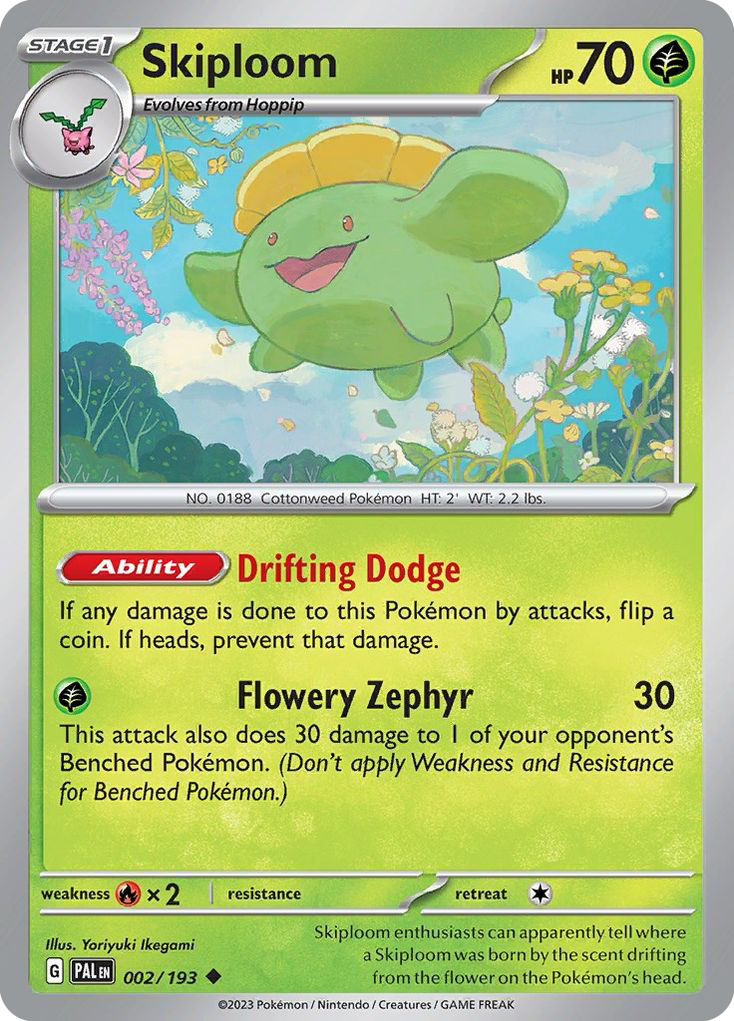 Skiploom (2/193) - Paldea Evolved Pokémon Card