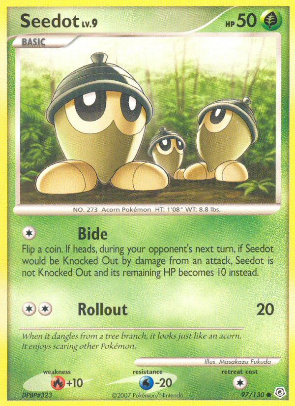 Seedot (97/130) - Diamond & Pearl Pokémon Card