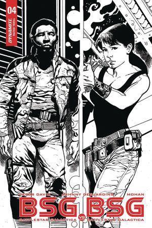 Bsg Vs Bsg #4 (Cover E 10 Copy Castro B&w Inc)