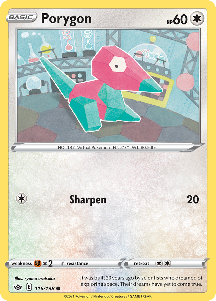 Porygon (116/198) - Chilling Reign Pokémon Card