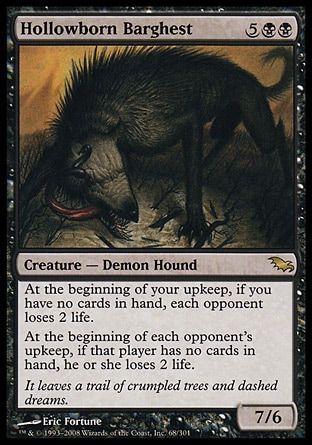 Hollowborn Barghest (Shadowmoor) Trading Card