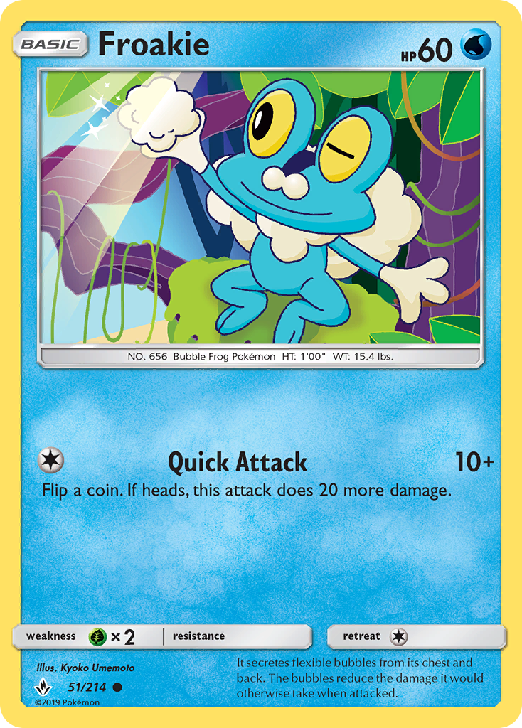 Froakie (51/214) - Unbroken Bonds Pokémon Card