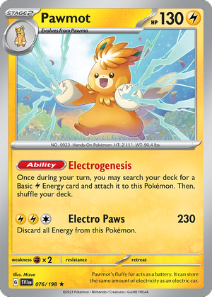 Pawmot (76/198) - Scarlet & Violet (Reverse Holo)
