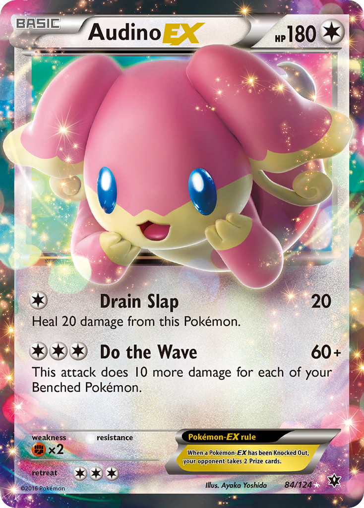 Audino EX (84/124) - Fates Collide Pokémon Card