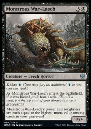 Monstrous War-Leech (Dominaria United) Trading Card