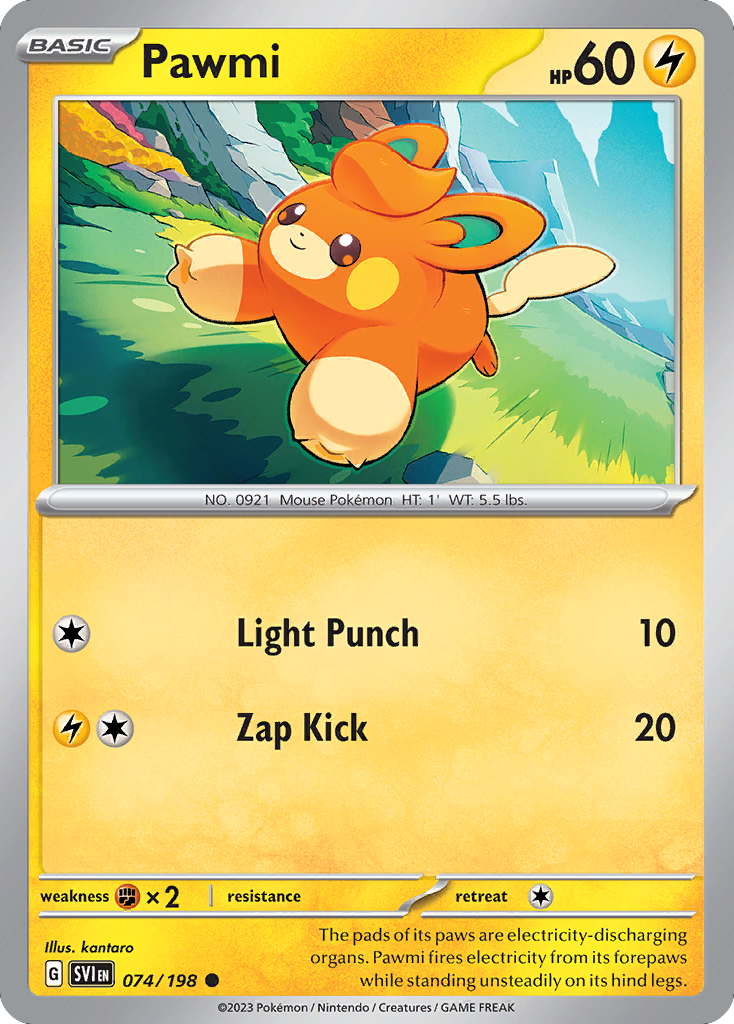 Pawmi (74/198) - Scarlet & Violet Pokémon Card