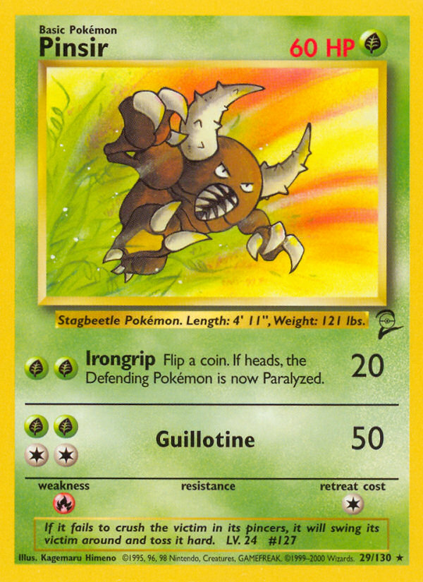 Pinsir (29/130) - Base Set 2 Pokémon Card