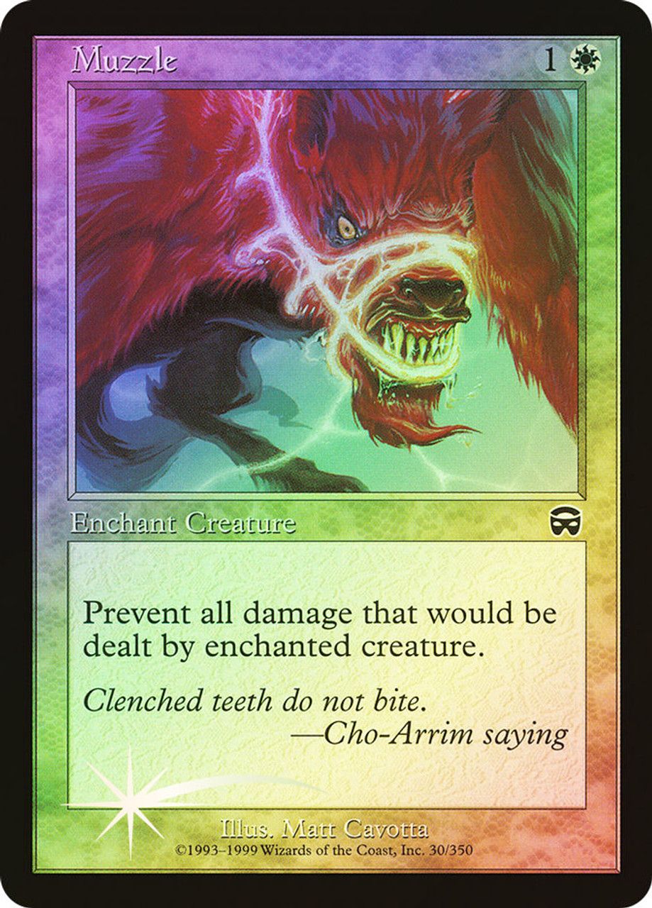 Muzzle (Mercadian Masques - Foil) Trading Card