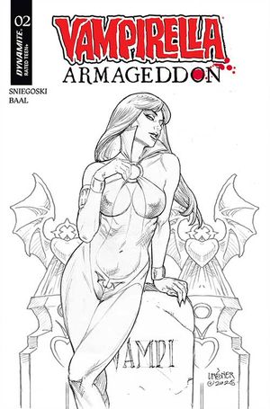 Vampirella Armageddon #2 (Cvr K Inc 1:10 Joseph Michael Linsner Line Art Variant)