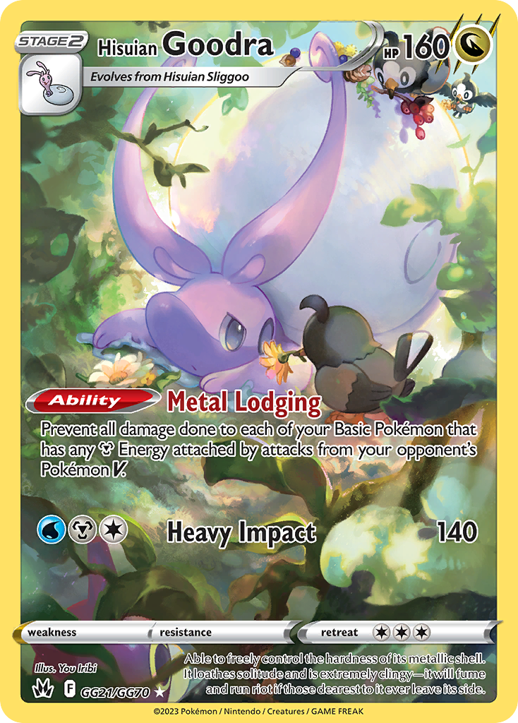 Hisuian Goodra (GG21) - Crown Zenith Galarian Gallery Pokémon Card