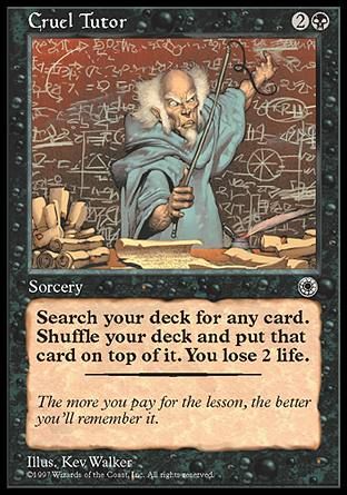 Cruel Tutor (Portal) Trading Card