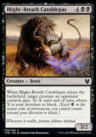 Blight-Breath Catoblepas (Theros Beyond Death) Trading Card