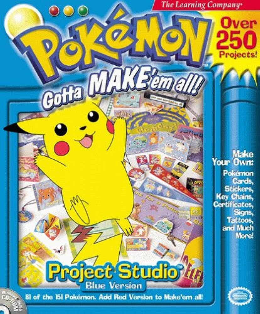 Pokemon Project Studio: Blue Version Video Game