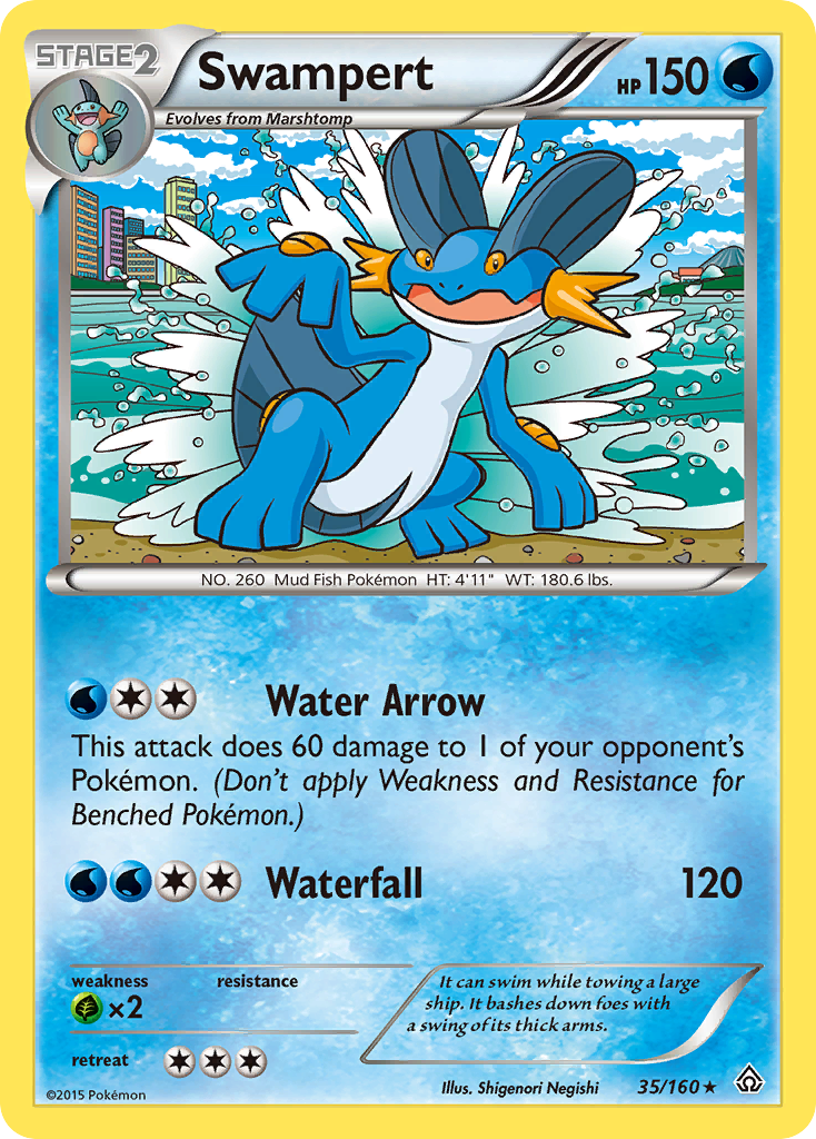 Swampert (35/160) - Primal Clash Pokémon Card