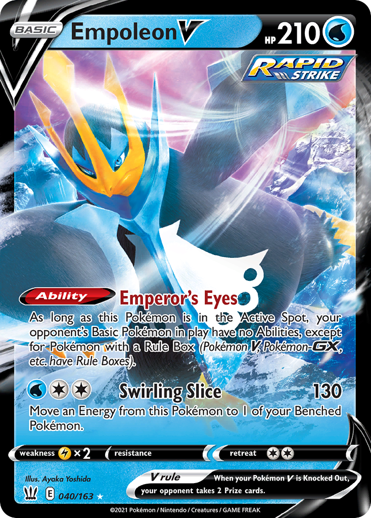 Empoleon V (40/163) - Battle Styles Pokémon Card