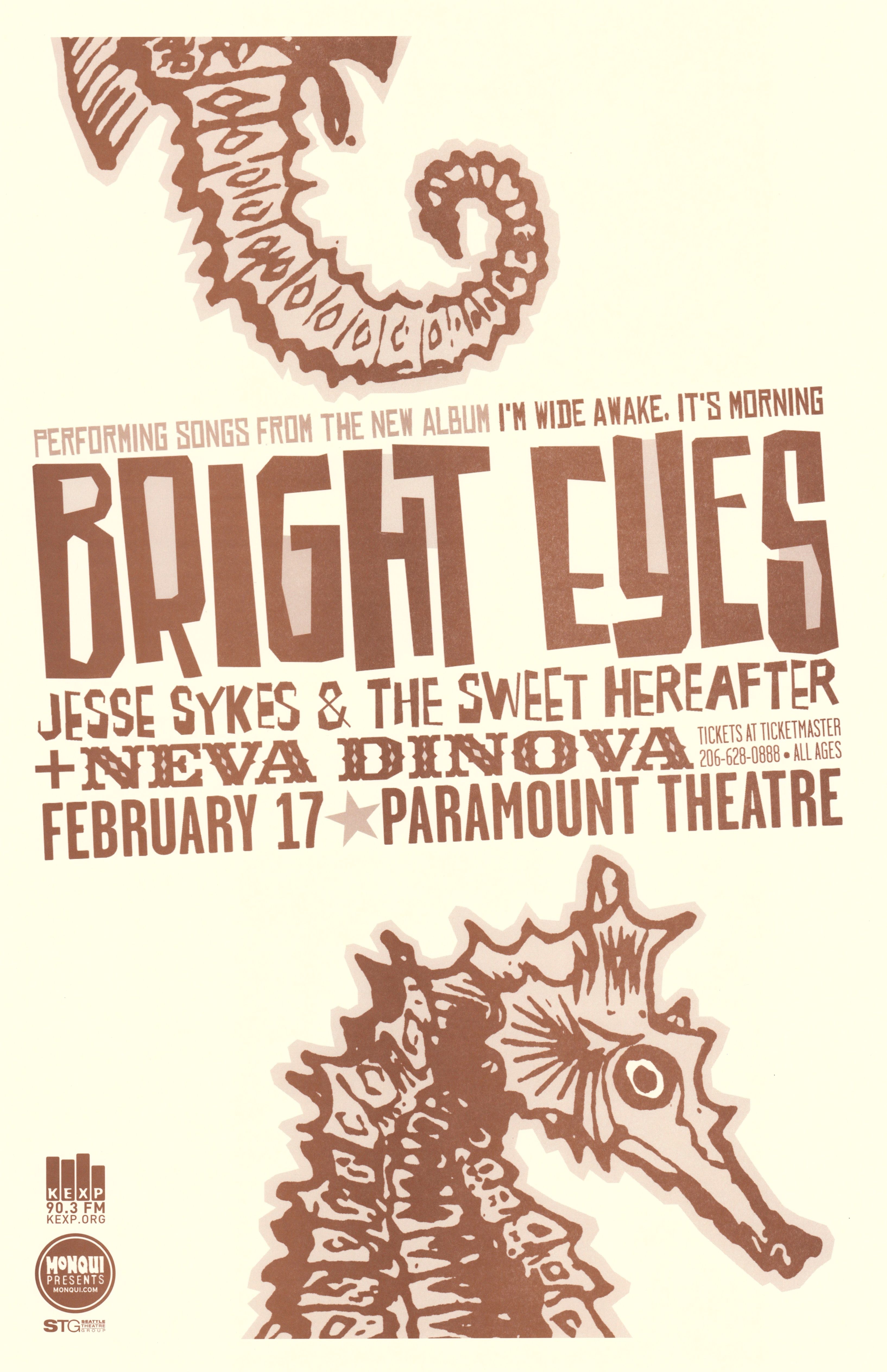 MXP-142.9 Bright Eyes Paramount Theatre 2001 Concert Poster