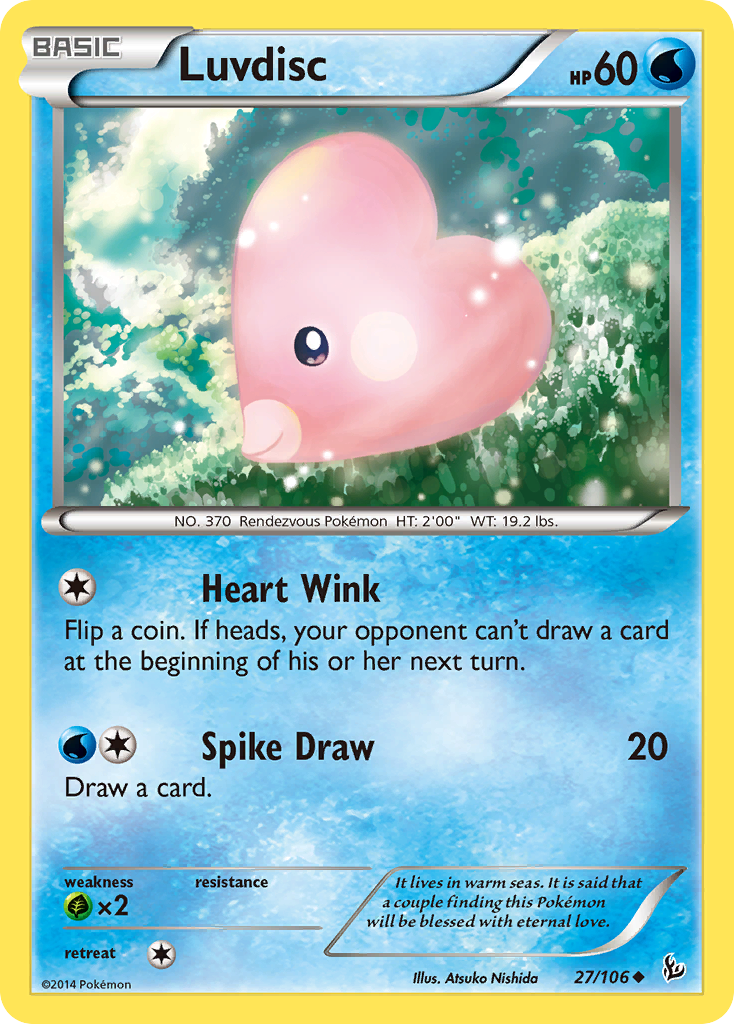 Luvdisc (27/106) - Flashfire Pokémon Card