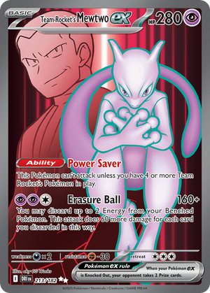Team Rocket's Mewtwo ex (213/182) - Destined Rivals