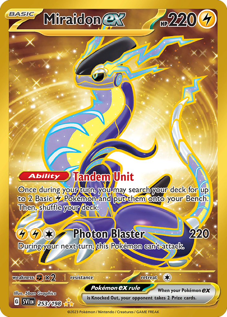 Miraidon ex (253/198) - Scarlet & Violet Pokémon Card