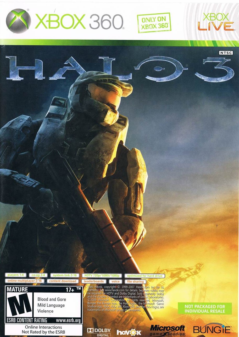 Halo 3 / Fable II [NFR] Video Game