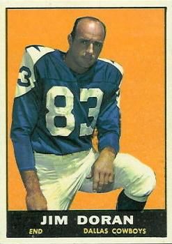Jim Doran 1961 Topps #23 Sports Card