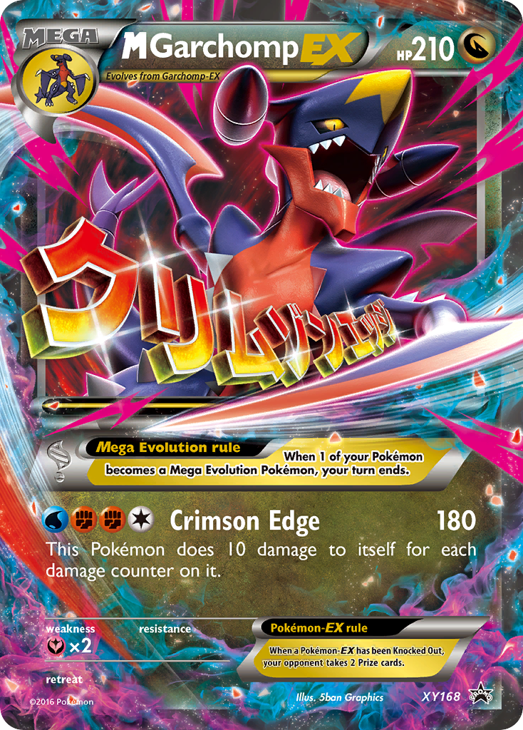 M Garchomp-EX MEGA (XY168) - XY Black Star Promos Pokémon Card