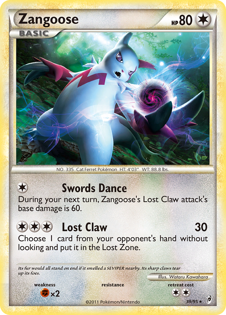 Zangoose (39/95) - Call of Legends Pokémon Card