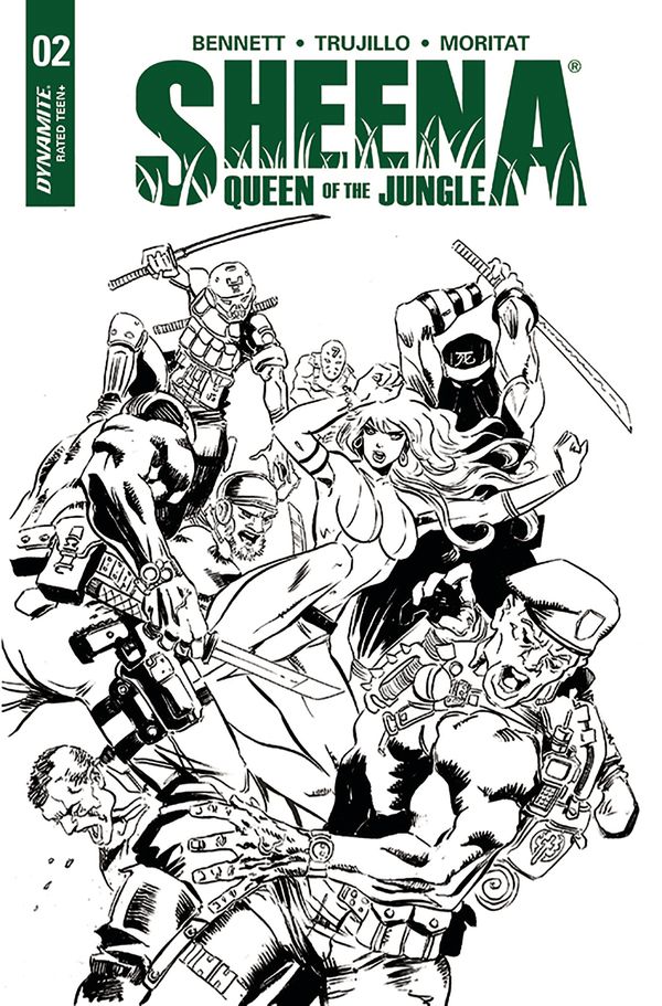 Sheena Queen of the Jungle #2 (Cover F 10 Copy Moritat B&w In)