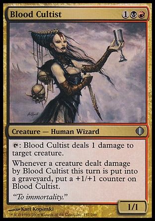 Blood Cultist (Shards of Alara) Trading Card