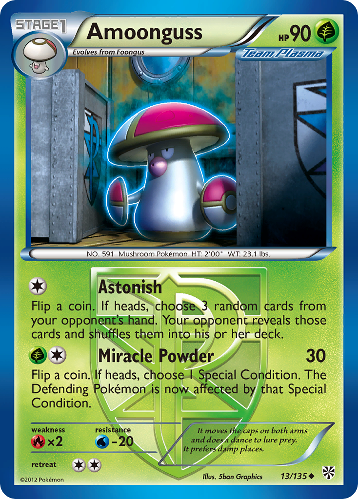 Amoonguss (13/135) - Plasma Storm Pokémon Card