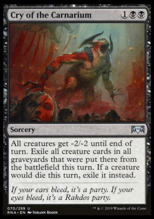 Cry of the Carnarium (Ravnica Allegiance) Trading Card