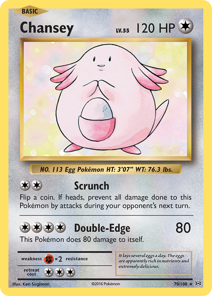 Chansey (70/108) - Evolutions Pokémon Card