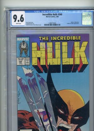 ライトニングボルト アメコミリーフ The Incredible Hulk #340 CGC 7.5