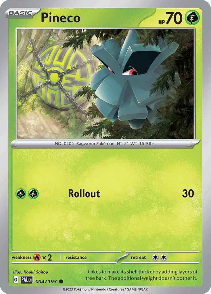 Pineco (4/193) - Paldea Evolved Pokémon Card