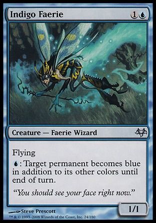 Indigo Faerie (Eventide) Trading Card