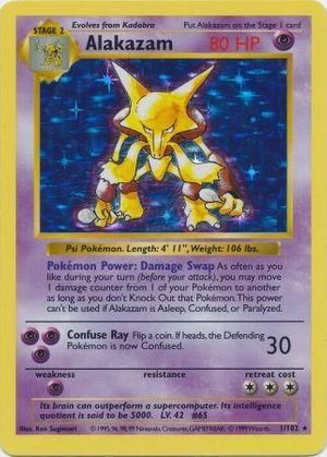Alakazam (1/102) - Base (Shadowless)