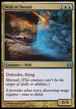 Wall of Denial (MTG Commander) Trading Card