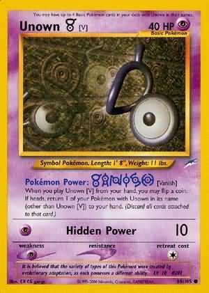 Unown [V] (89/105) - Neo Destiny (Unlimited)