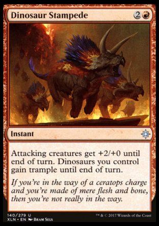 Dinosaur Stampede (Ixalan) Trading Card