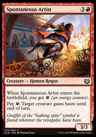 Spontaneous Artist (Kaladesh) Trading Card