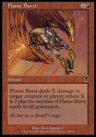 Flame Burst (Odyssey) Trading Card